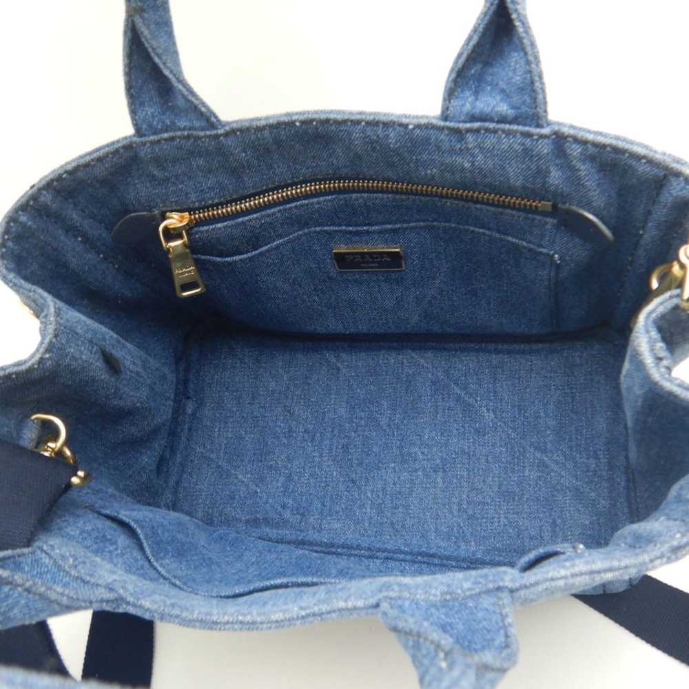 Prada Prada Canapa 1BG439 Tote Bag Denim BLEU 252… - image 8