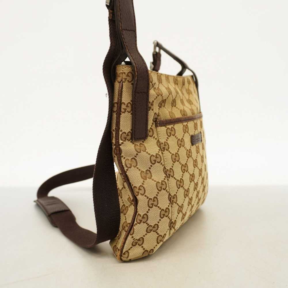 Gucci Gucci Shoulder Bag GG Canvas 122793 Brown W… - image 2