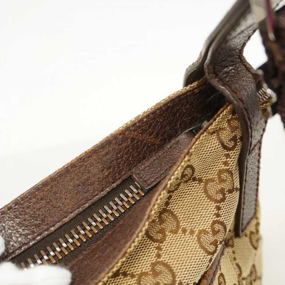 Gucci Gucci Shoulder Bag GG Canvas 122793 Brown W… - image 9