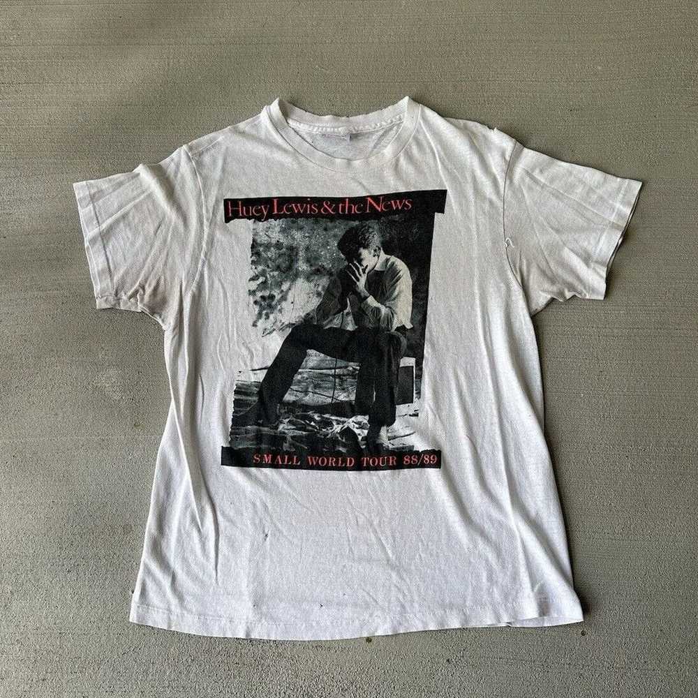 Band Tees × Hanes × Vintage Vintage 80' Huey Lewi… - image 1