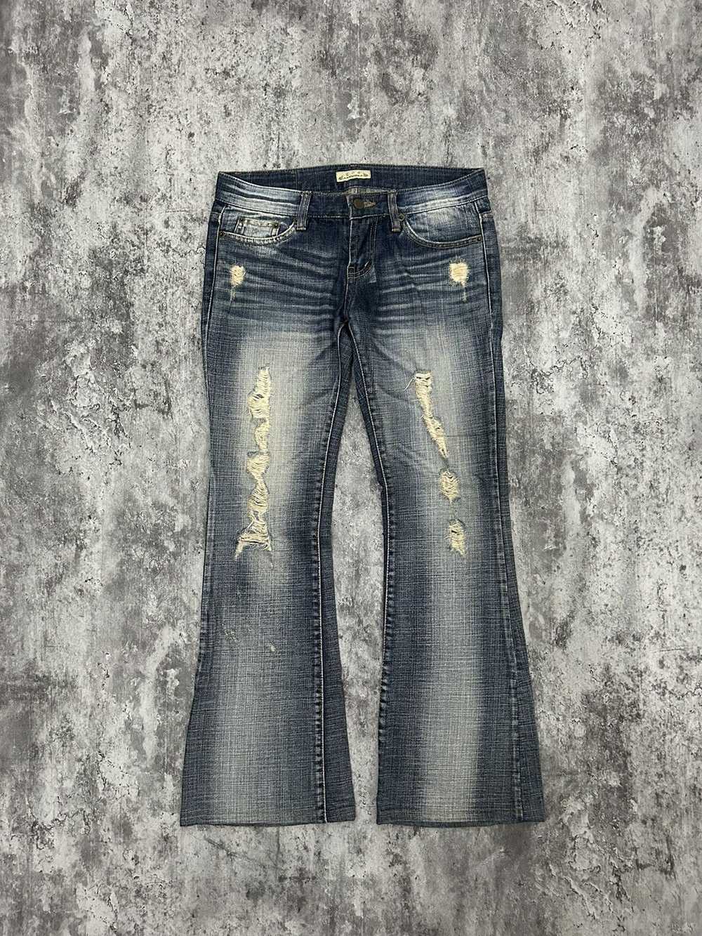 20471120 × Distressed Denim × Japanese Brand Flar… - image 3