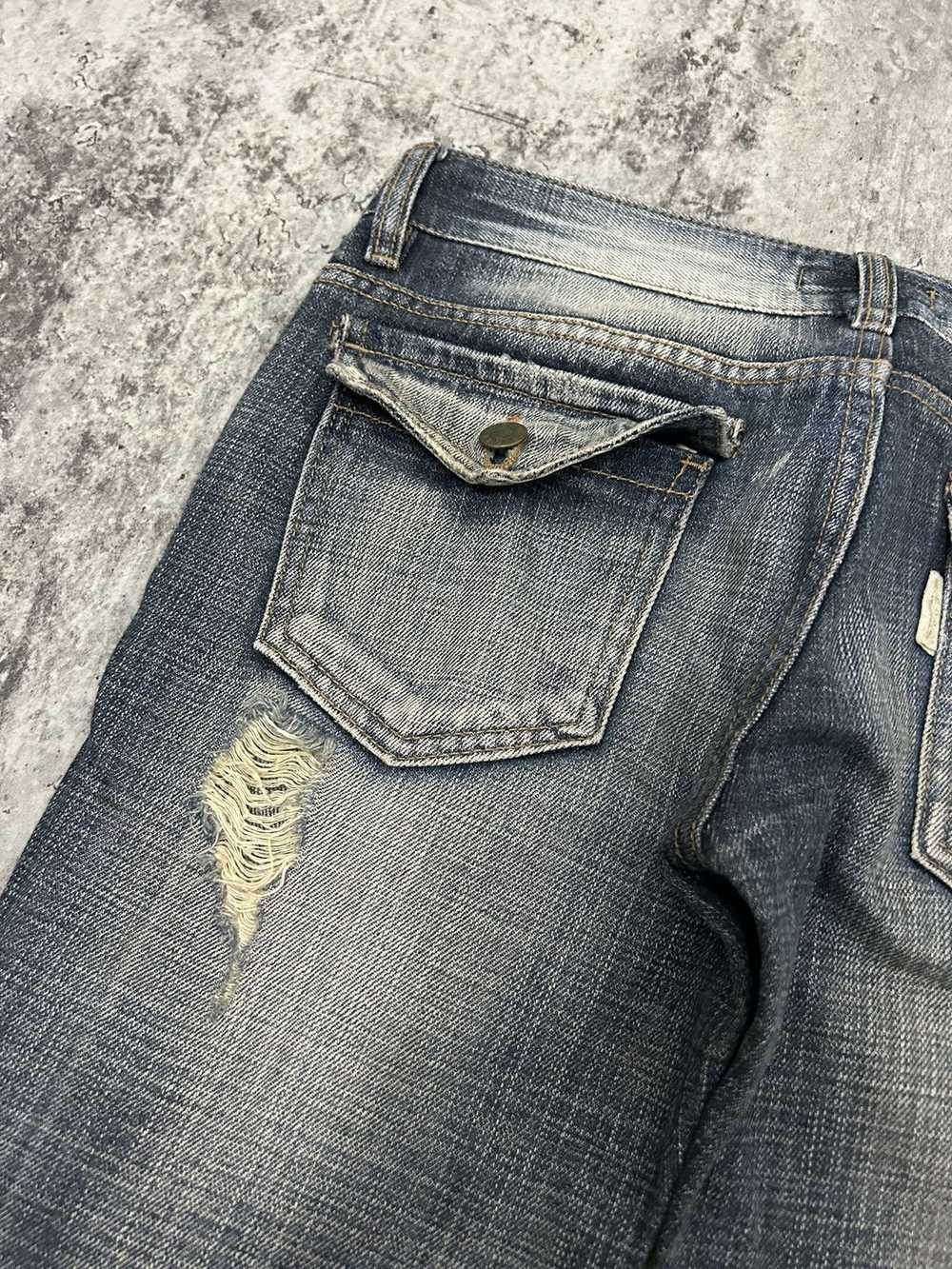 20471120 × Distressed Denim × Japanese Brand Flar… - image 6