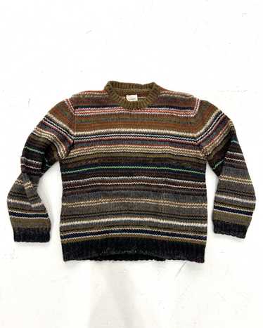 Billy Reid Multicolor heavy weight striped knit sw