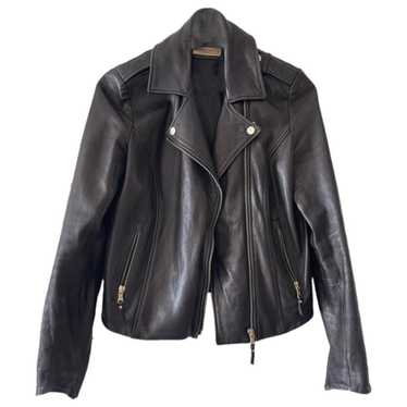 Massimo Dutti Leather biker jacket