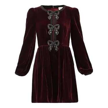 Saloni Velvet mini dress