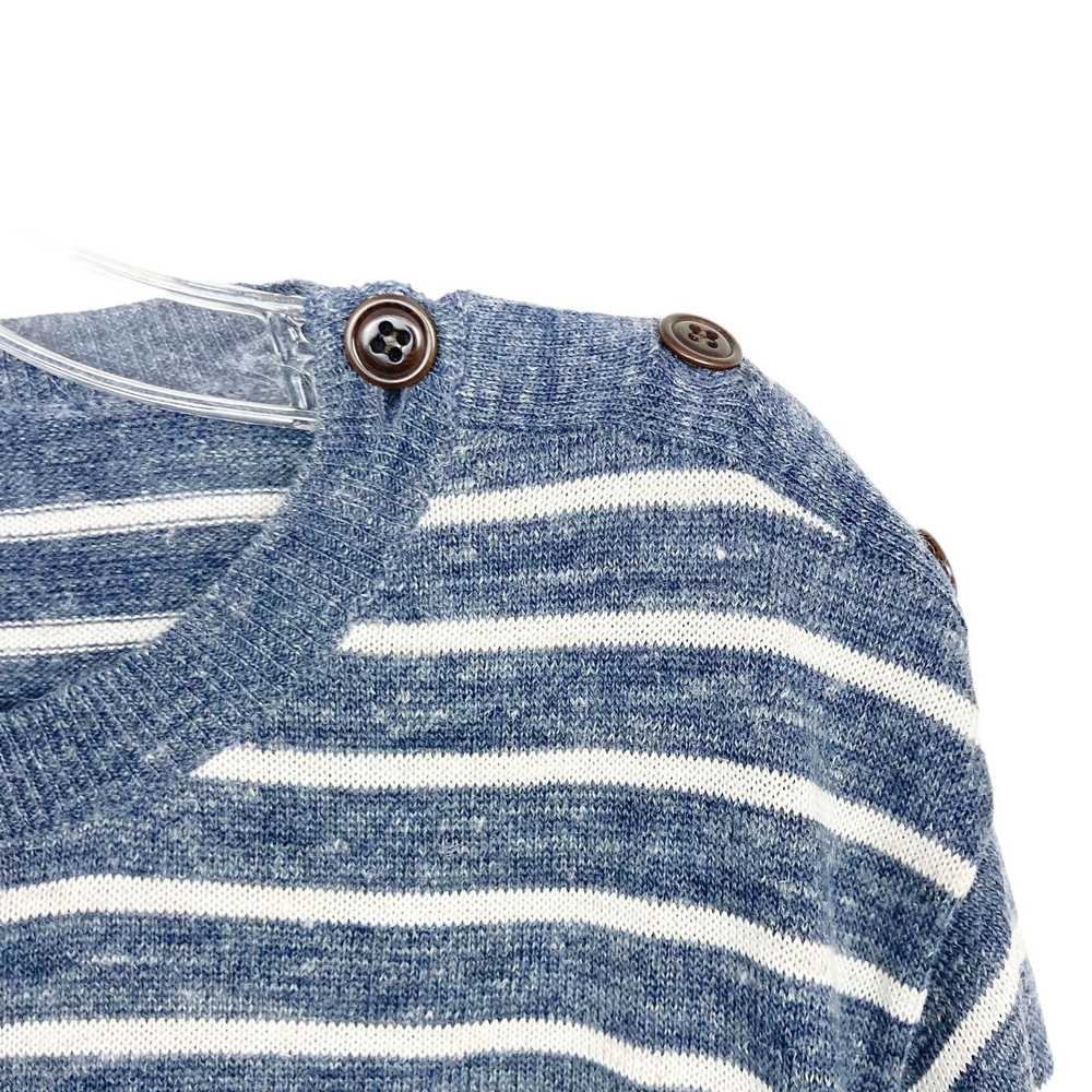 J.Crew J. Crew Blue White Striped Wool Blend Slim… - image 2