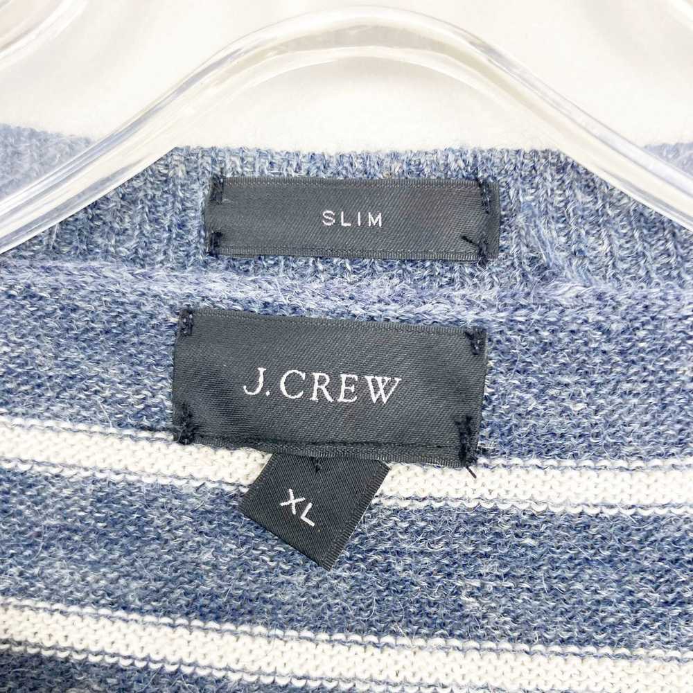 J.Crew J. Crew Blue White Striped Wool Blend Slim… - image 3