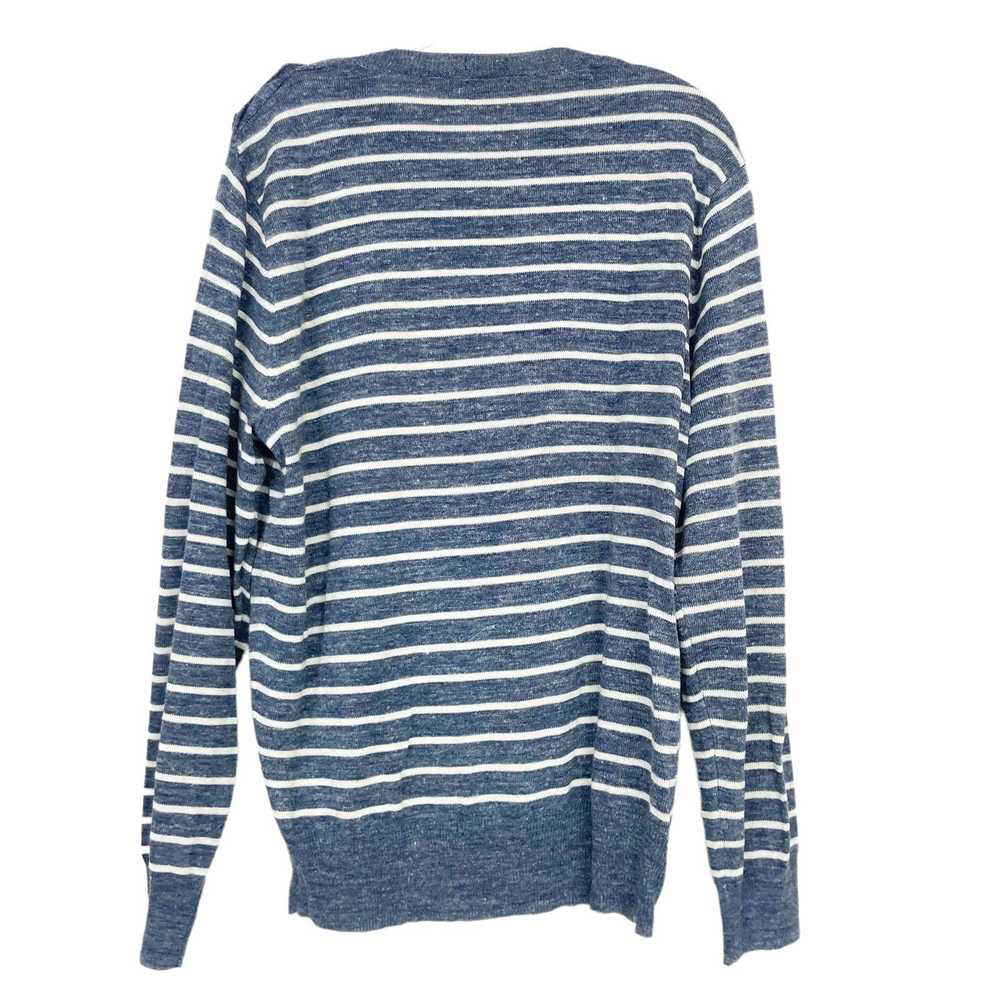 J.Crew J. Crew Blue White Striped Wool Blend Slim… - image 5