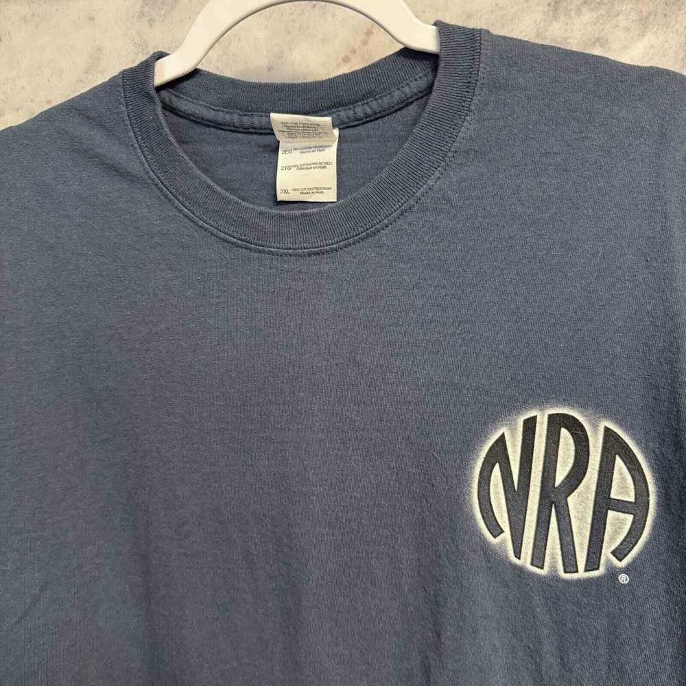 Vintage Vintage NRA T Shirt Mens 2XL Blue Nationa… - image 4