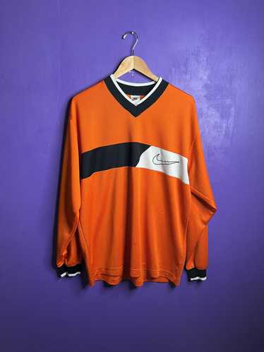 Nike × Vintage Vintage 90s Nike chest swoosh jerse