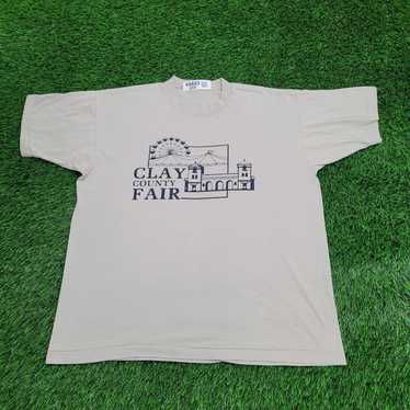 Vintage Vintage Clay County Fair Festival Shirt XL