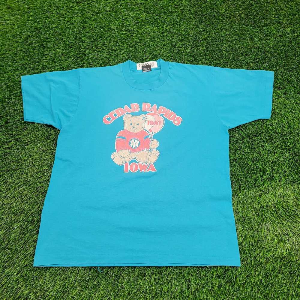 Screen Stars Vintage 1991 Bear Balloon Shirt XL 2… - image 1