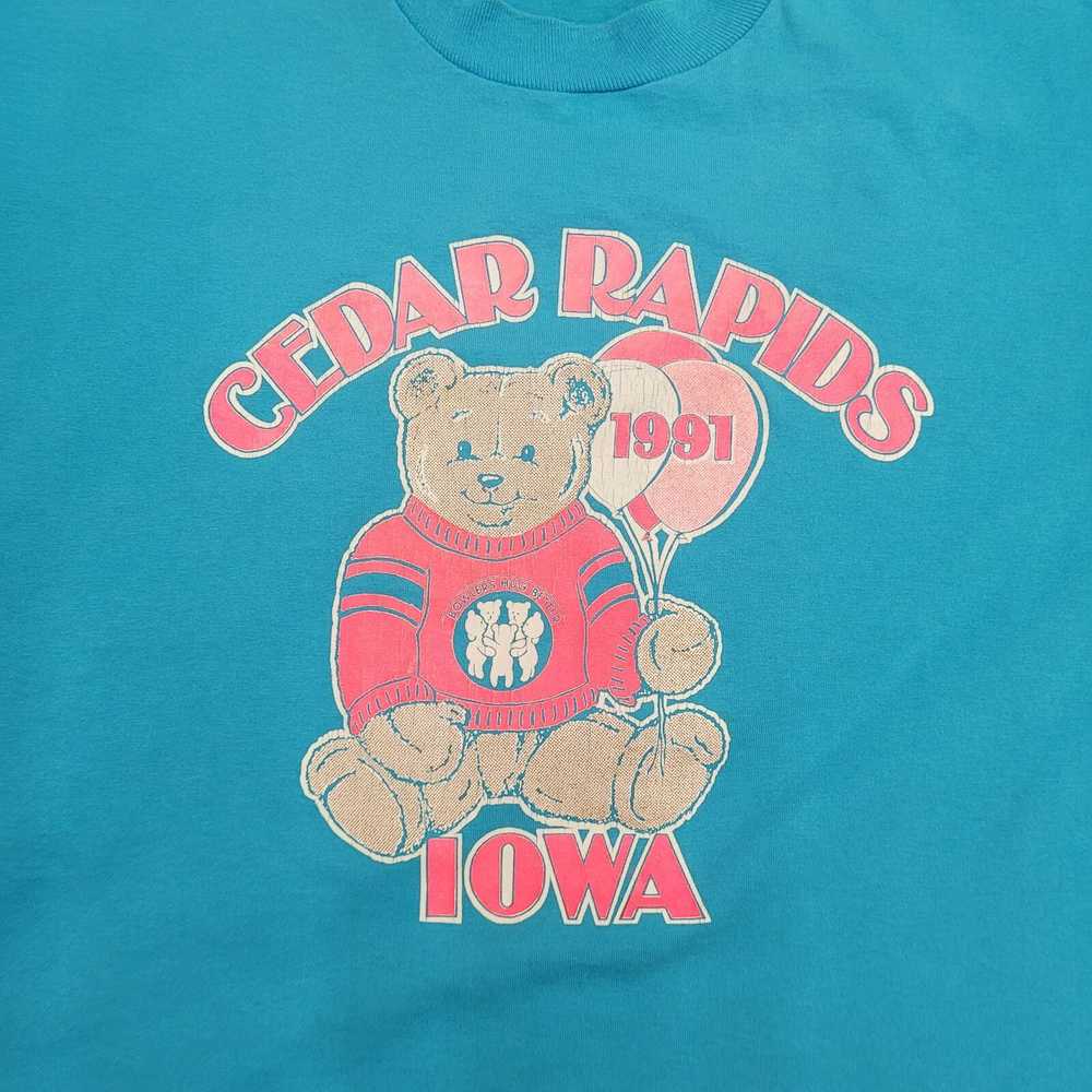 Screen Stars Vintage 1991 Bear Balloon Shirt XL 2… - image 8