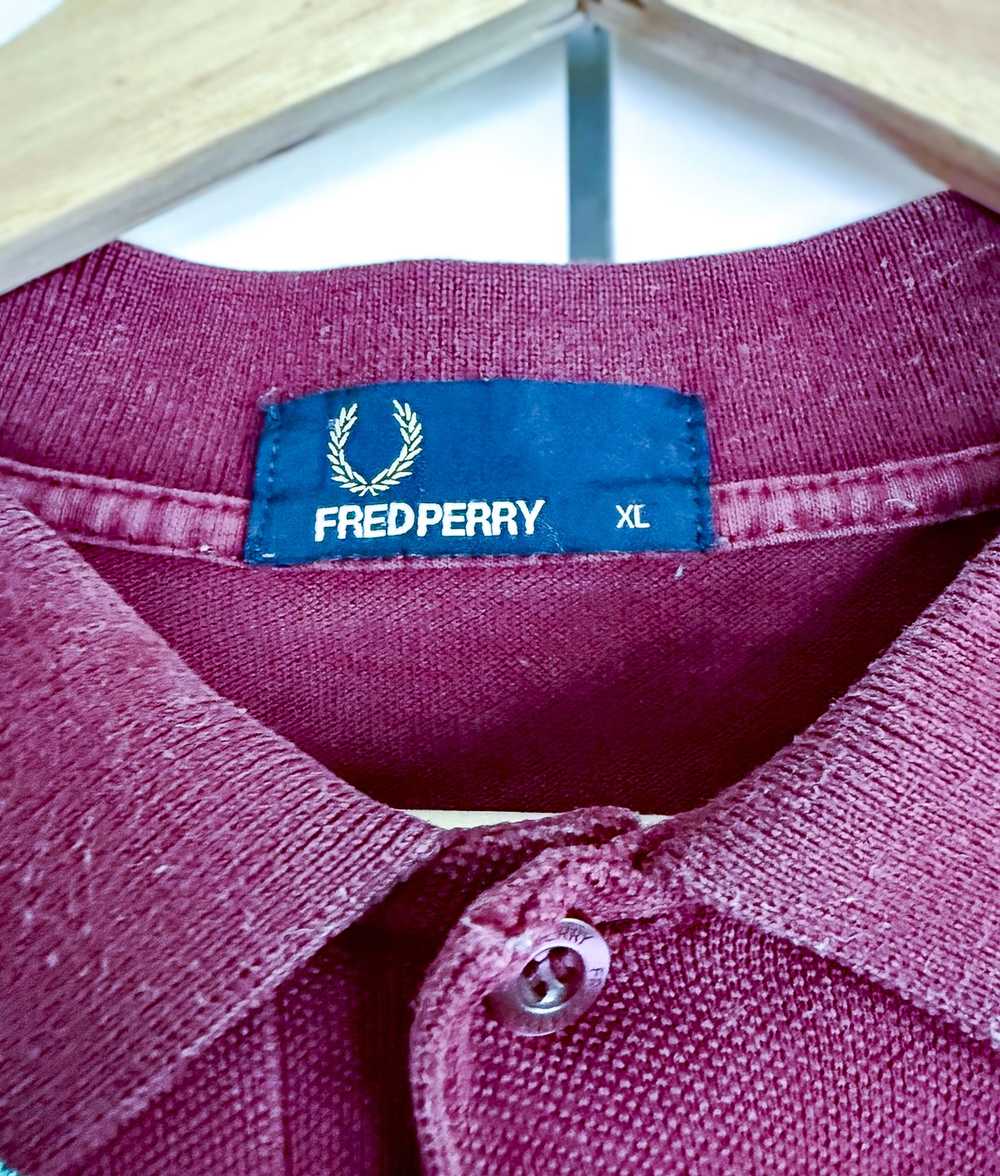 Fred Perry Fred Perry Twin Tipped Maroon / Green … - image 2