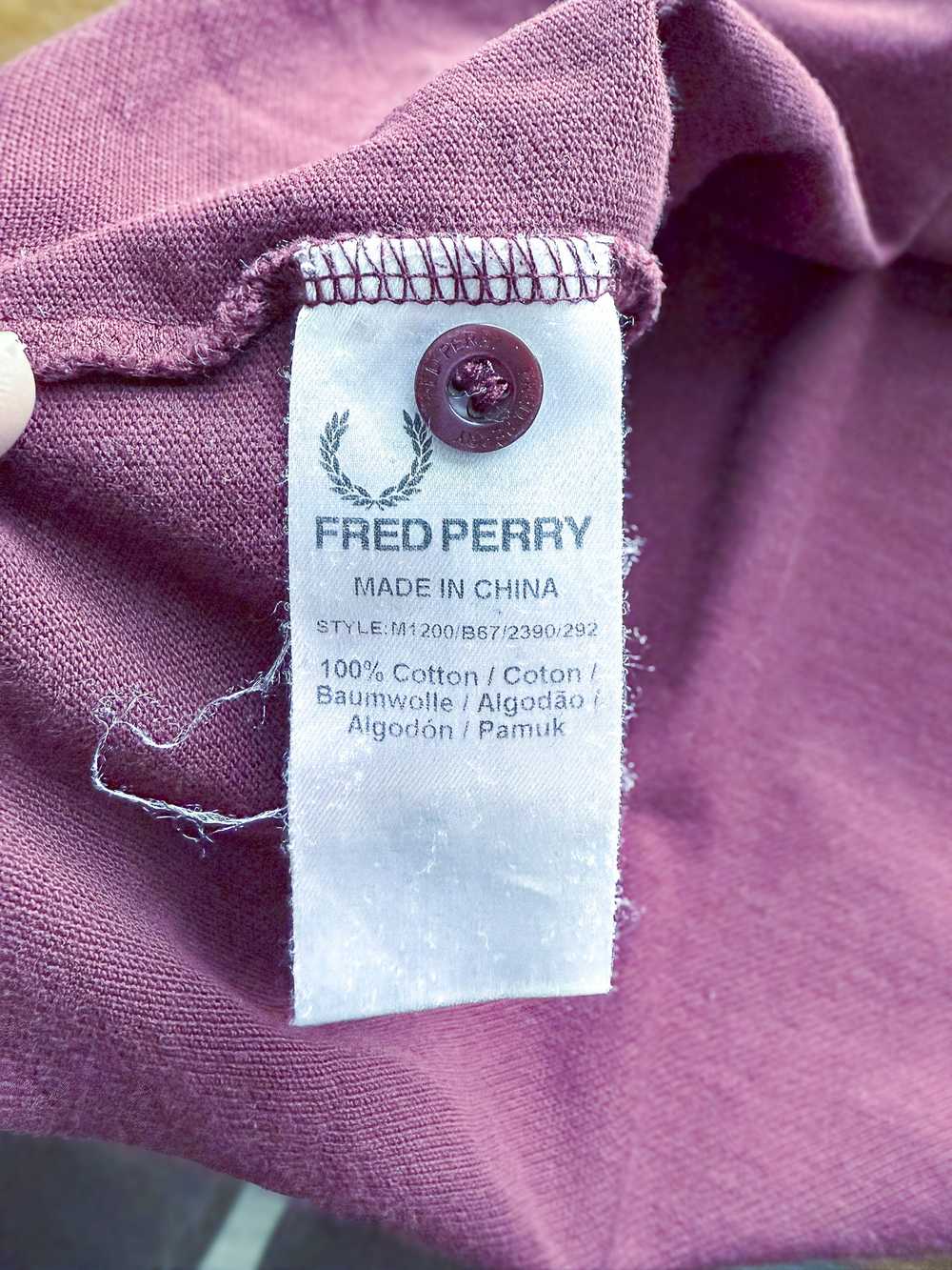 Fred Perry Fred Perry Twin Tipped Maroon / Green … - image 5