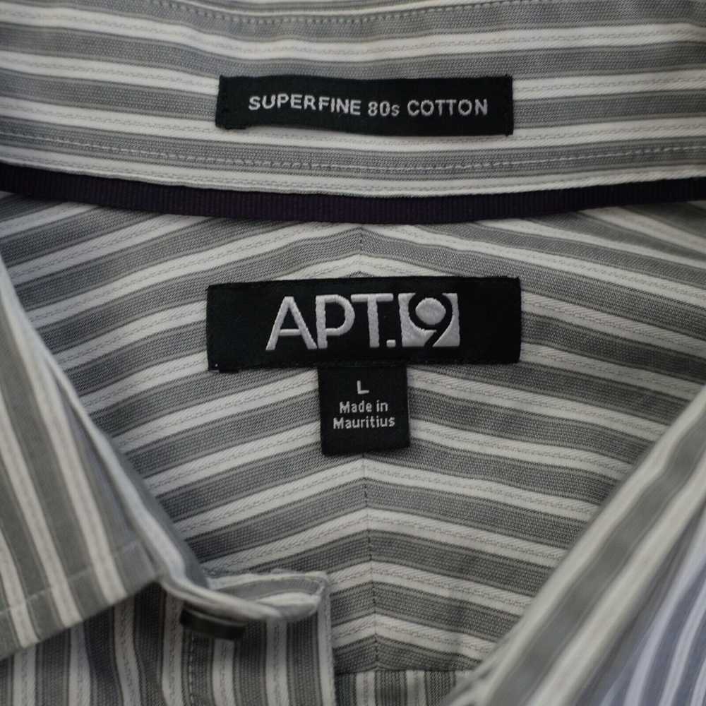 Apt. 9 Apt. 9 Superfine 80% Cotton Gray White Str… - image 8