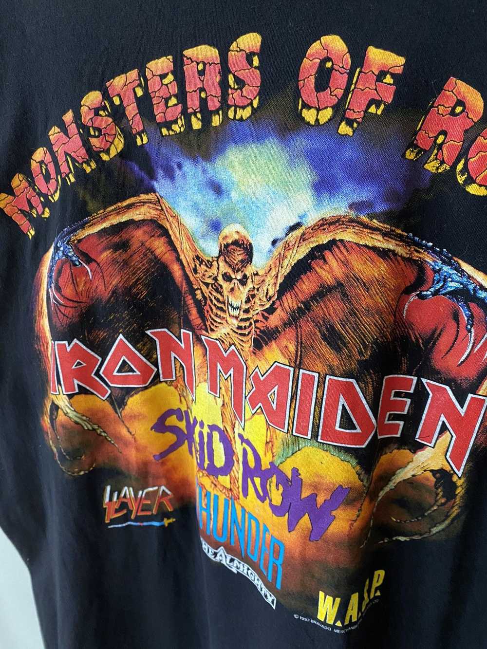 Iron Maiden × Rock Tees × Vintage 1992 Iron Maide… - image 4