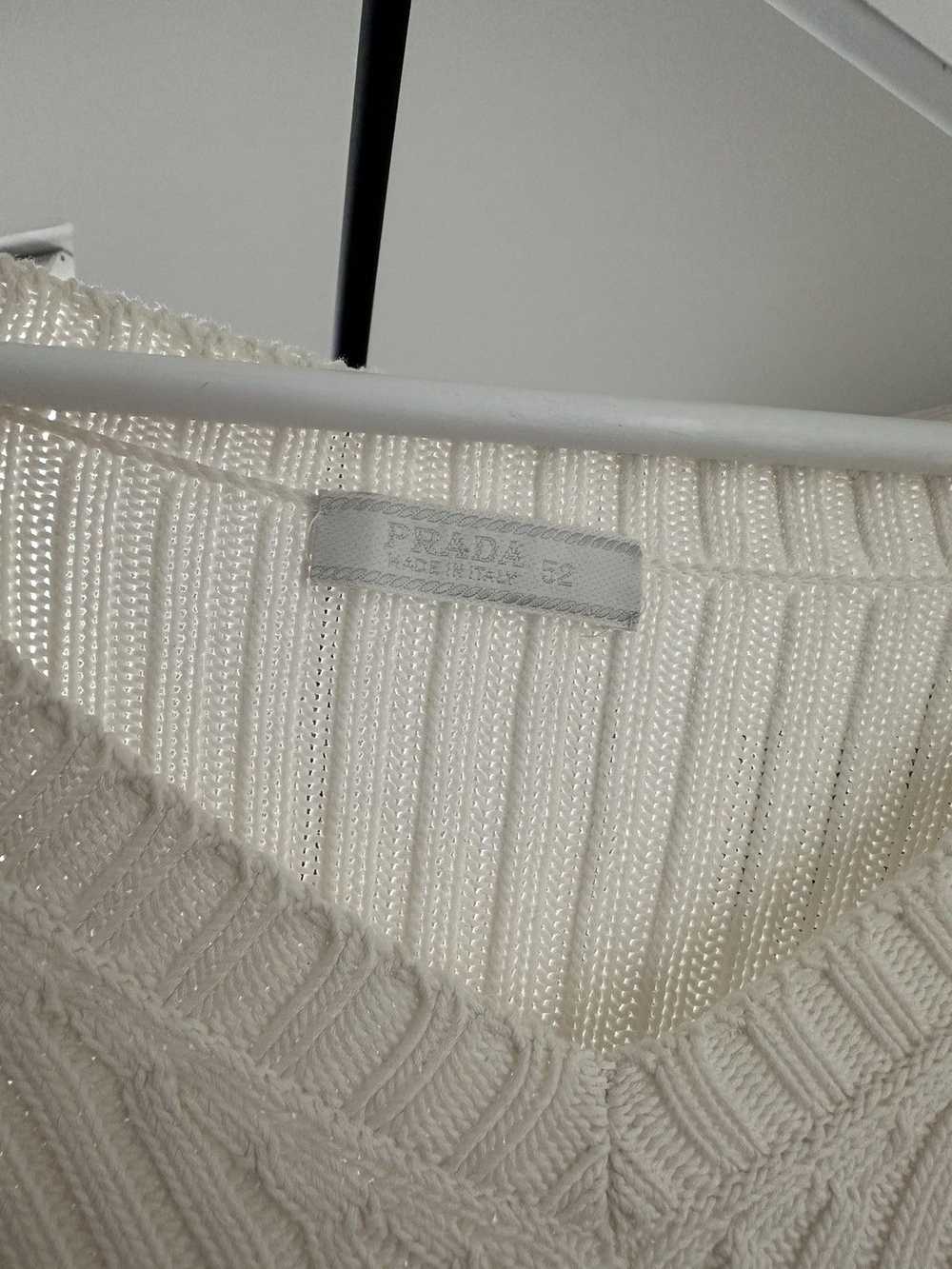 Prada V Neck Ribbed Sweater - image 3