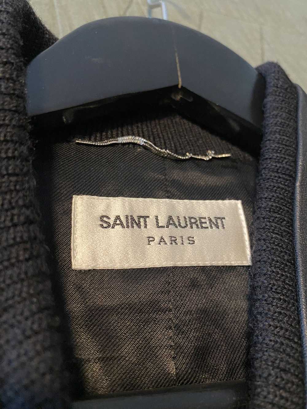 Saint Laurent Paris Saint Laurent Wool and Leathe… - image 5