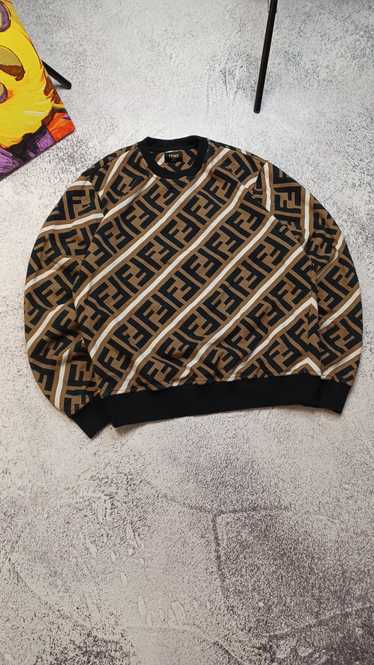 Fendi × Luxury RARE Vintage Fendi Monogram Sweatsh