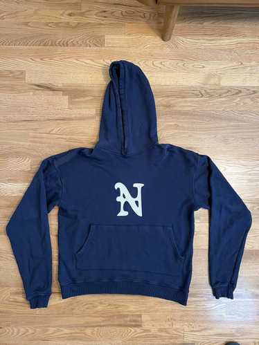 Nahmias Navy Nahmias N Sewed On Hoodie