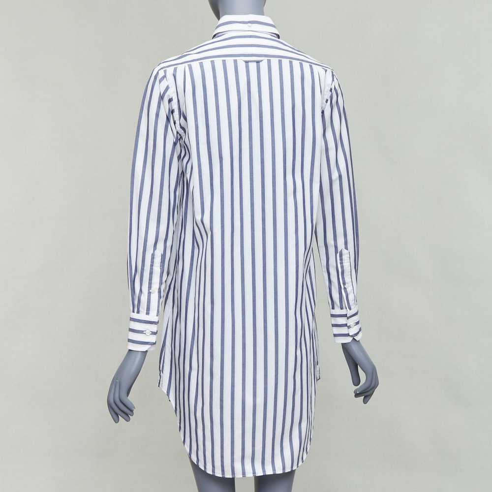 Thom Browne THOM BROWNE blue white poplin cotton … - image 5