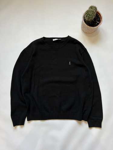 Yves Saint Laurent Vintage YSL Sweater Logo Knitwe