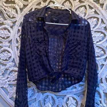 Rails Button Up Crop Top - image 1