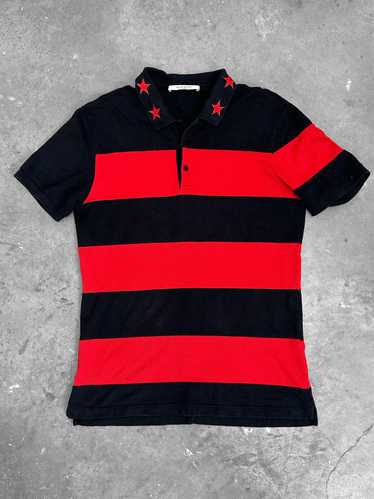 Givenchy Givenchy Paris Polo Tee Stars Striped Red