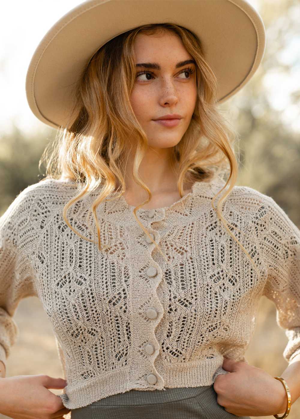 Joyfolie Jelana Sweater in Light Taupe - image 4