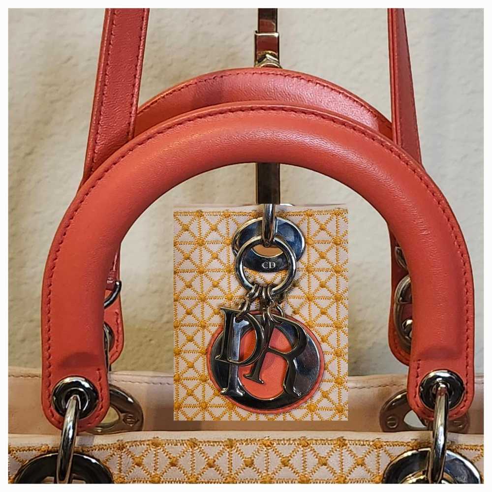 Dior Lady Dior leather handbag - image 9