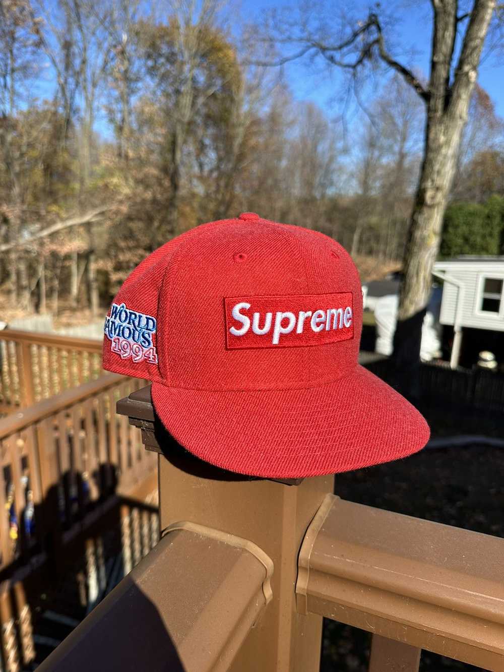 New Era × Supreme Supreme World Famous Box Logo F… - image 1