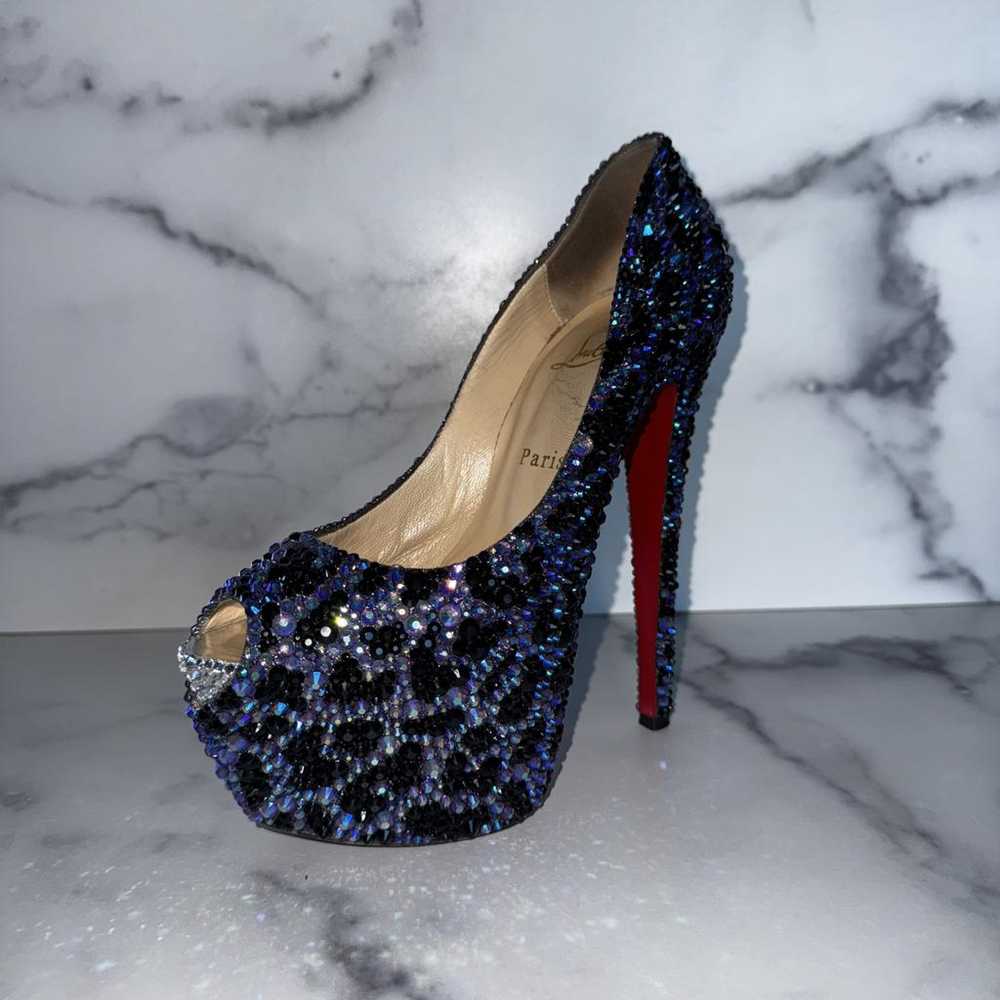 Christian Louboutin Glitter heels - image 2