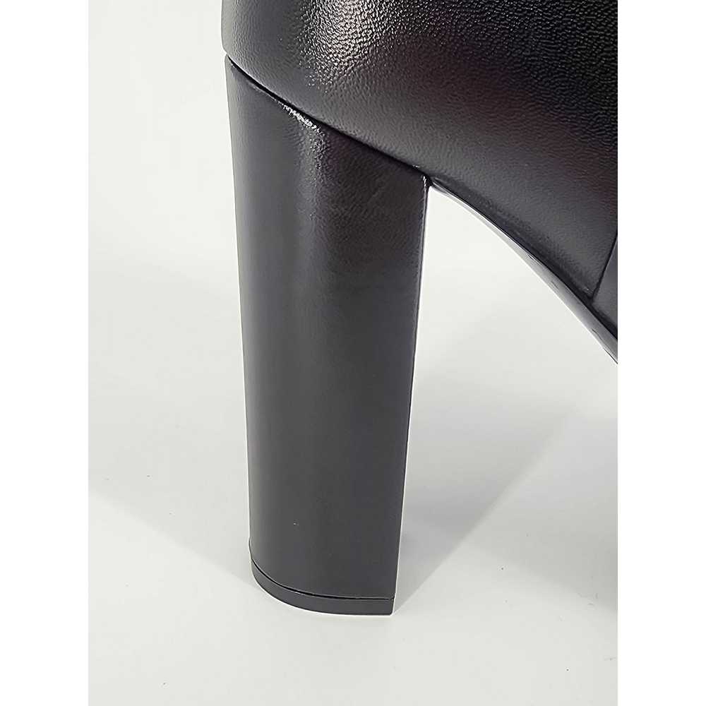 Gucci Gucci Black Leather Platform Mid-Calf Heele… - image 7