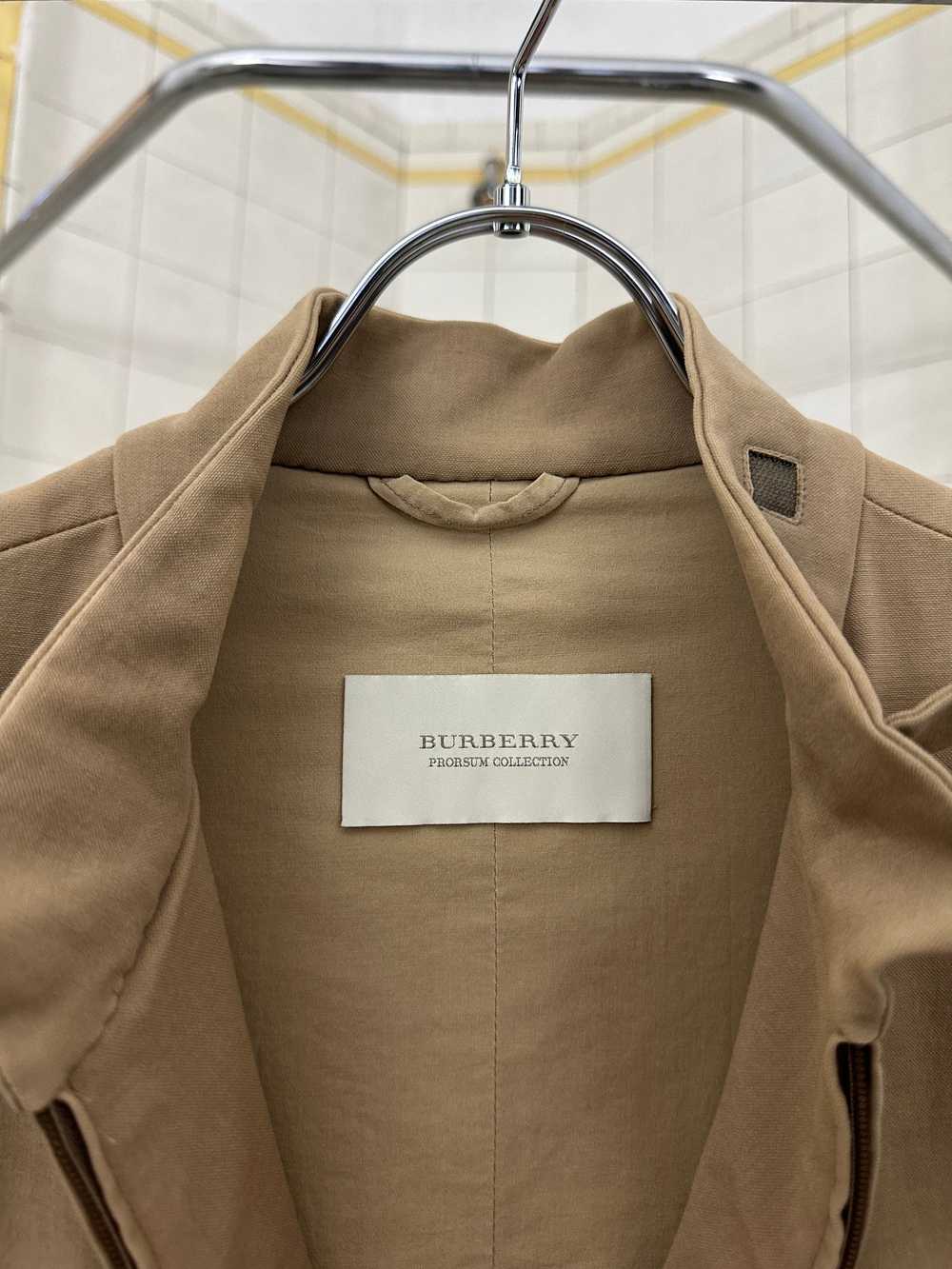 ss2001 Burberry Prorsum Tan Moto Jacket with Leat… - image 12