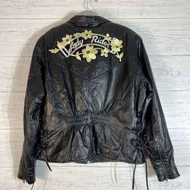 ジャケット・アウター 90s vintage double riders leather jacket Other Designers Vintage - 90s Harley Davidson Double Collar