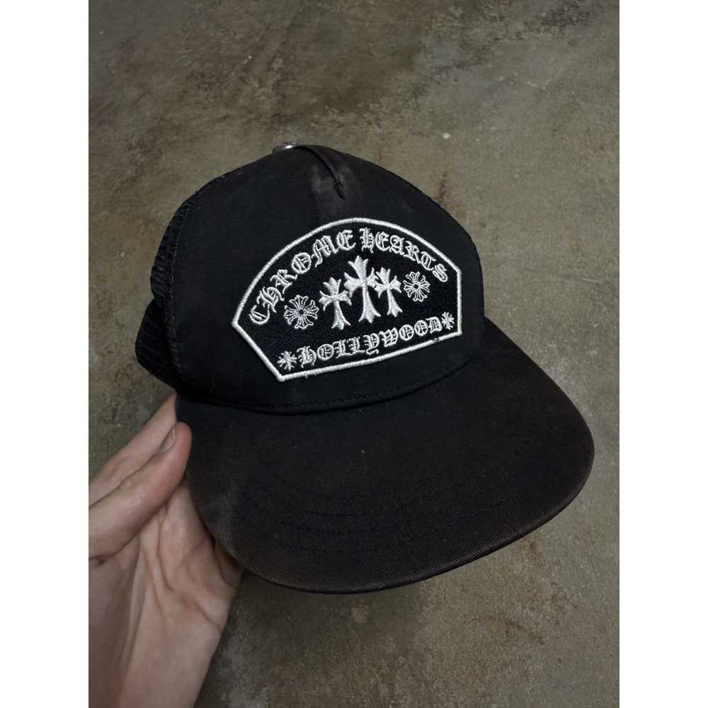 Chrome Hearts Chrome Hearts Cap Black 3 Cross Use… - image 1