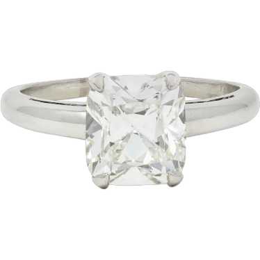 Mid-Century 2.33 CTW Old Mine Diamond Platinum Vi… - image 1