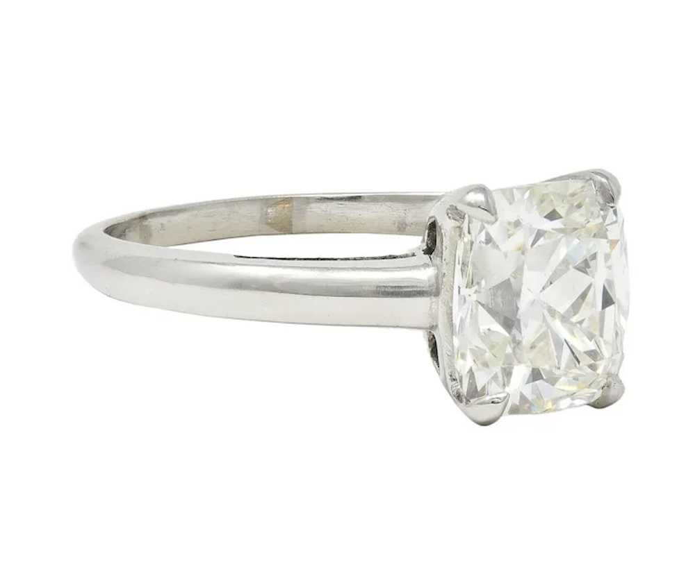 Mid-Century 2.33 CTW Old Mine Diamond Platinum Vi… - image 3