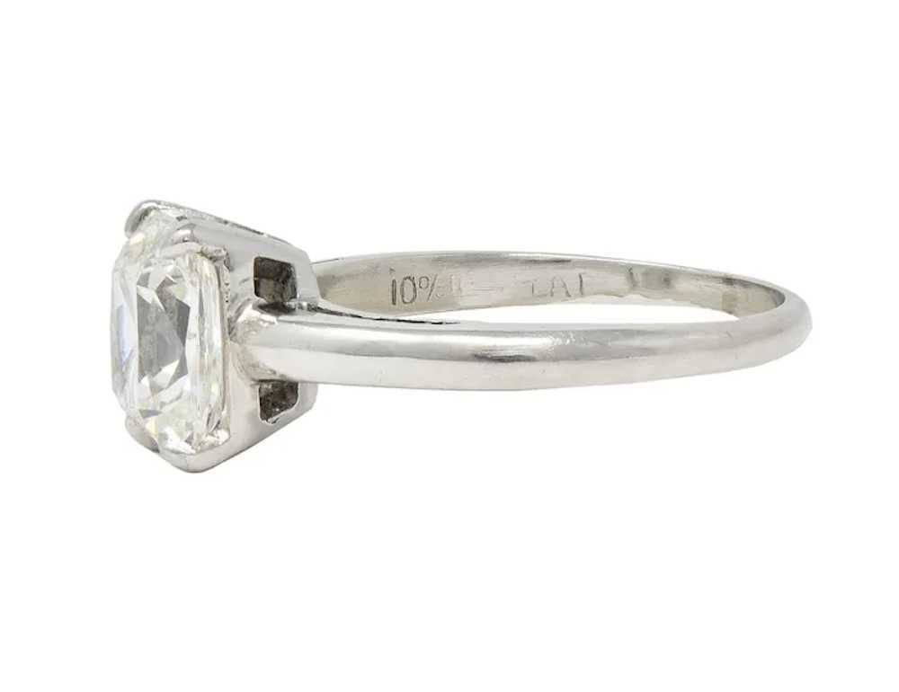 Mid-Century 2.33 CTW Old Mine Diamond Platinum Vi… - image 9