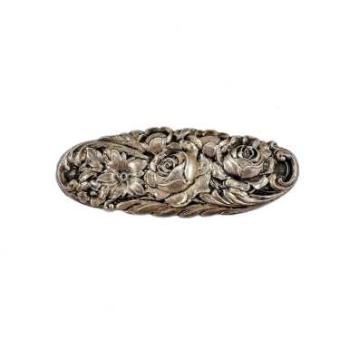 Sculptural Vintage S. Kirk & Son Sterling Floral B