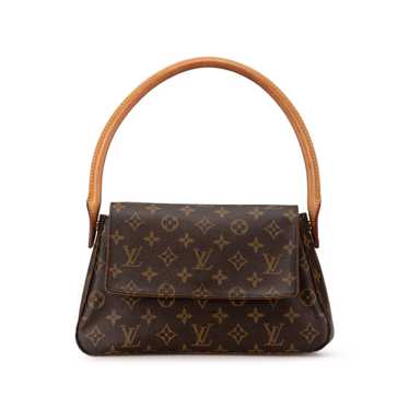 Brown Louis Vuitton Monogram Looping Mini Shoulder