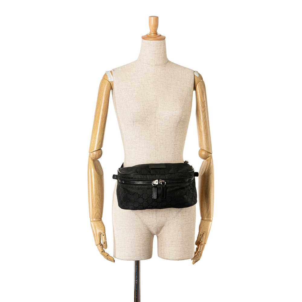 Black Gucci GG Nylon Web Belt Bag - image 10