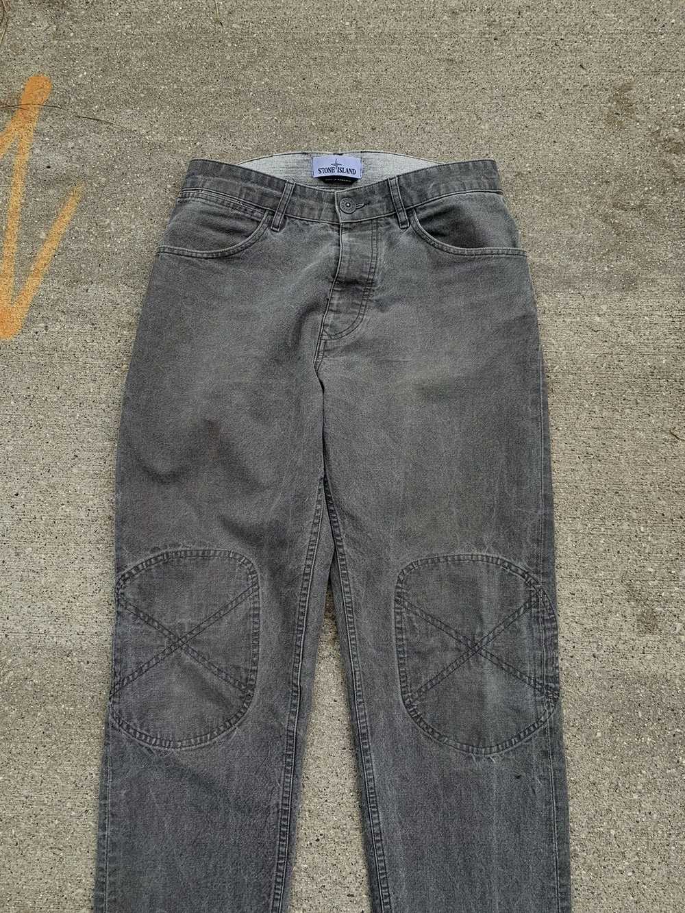 Stone Island Stone island double knee patch pants - image 2