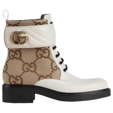 Gucci Marmont leather biker boots