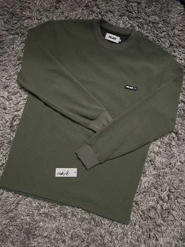 Palace Palace Grid Thermal Longsleeve - dark green