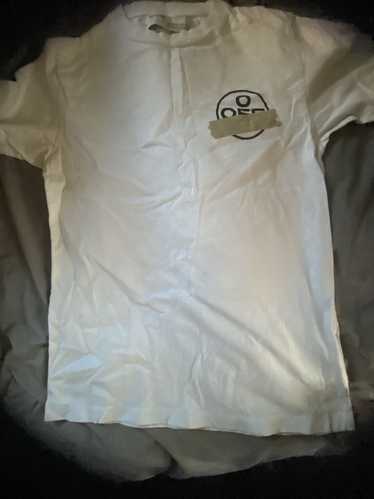 Off-White White and cream off white tee lightly wo