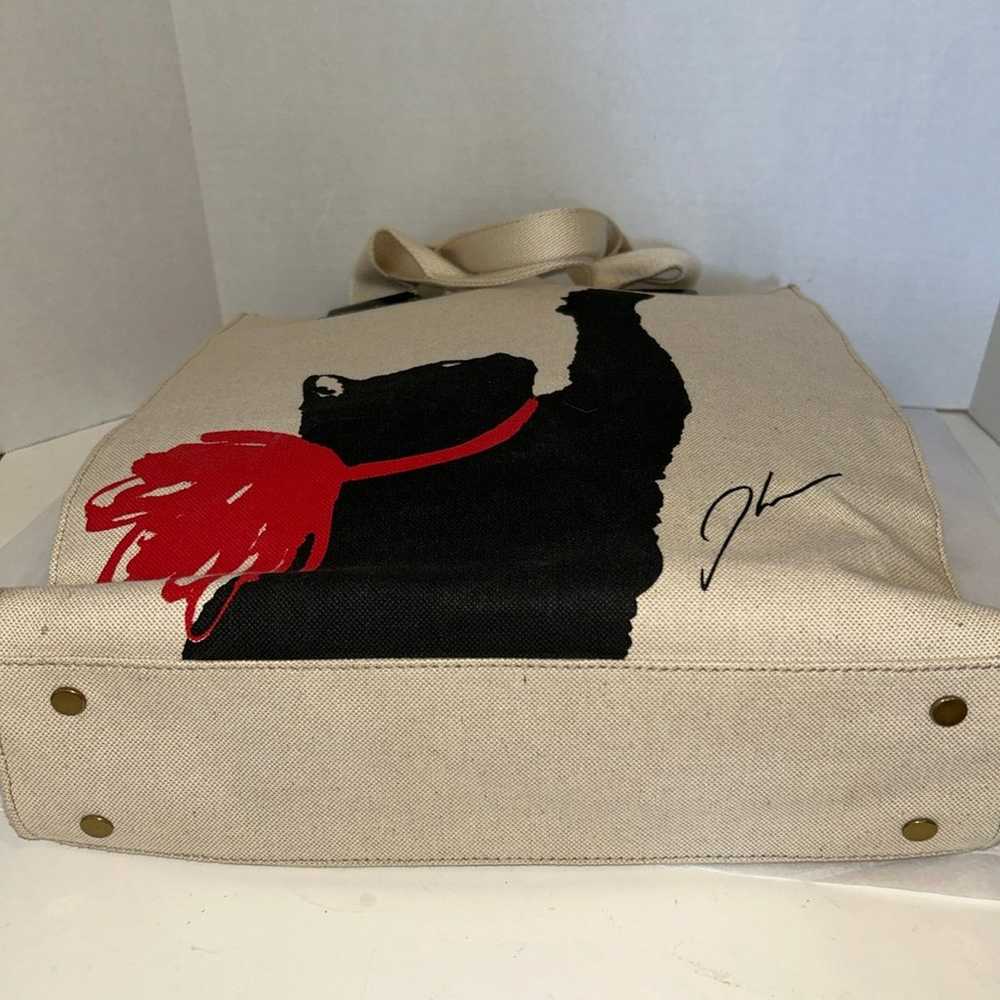 Jason Wu Black Cat Canvas Tote Bag - image 3