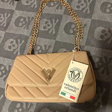 Valentino Orlandi Quilted tan beige Shoulder Bag - image 1