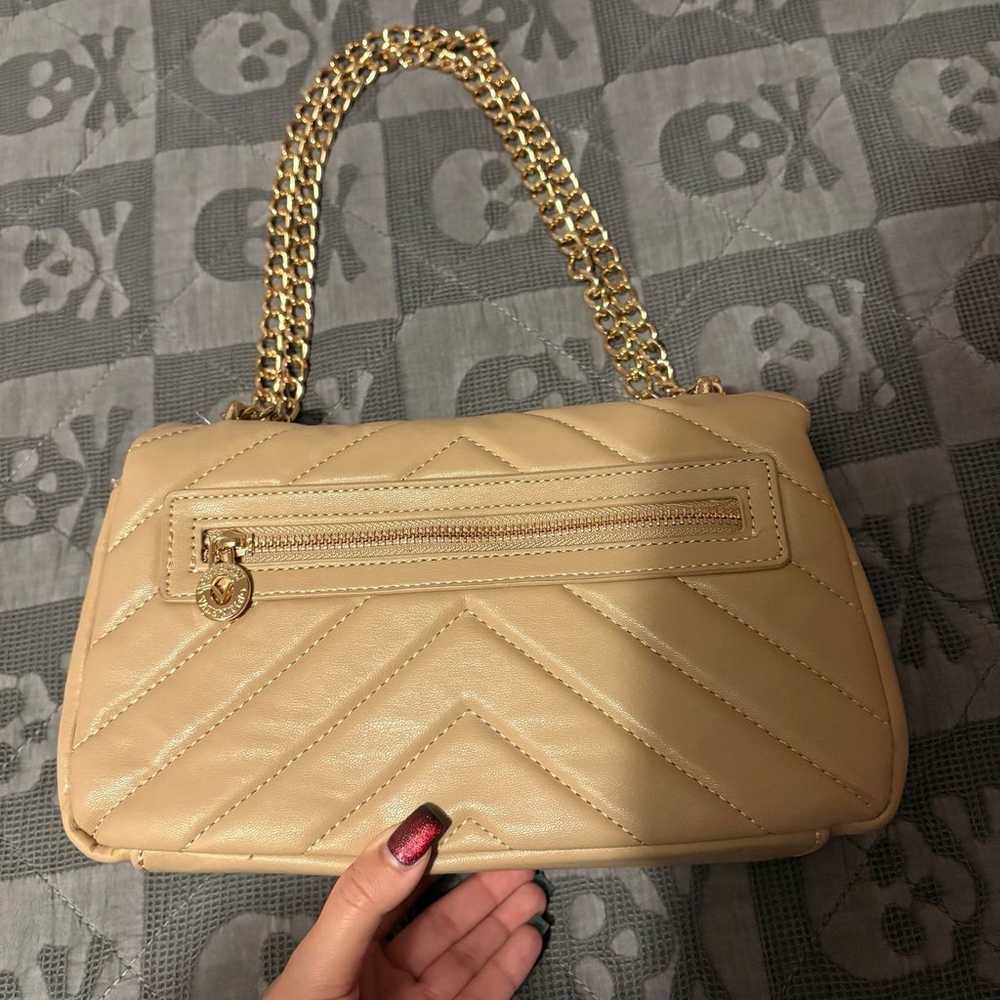 Valentino Orlandi Quilted tan beige Shoulder Bag - image 6